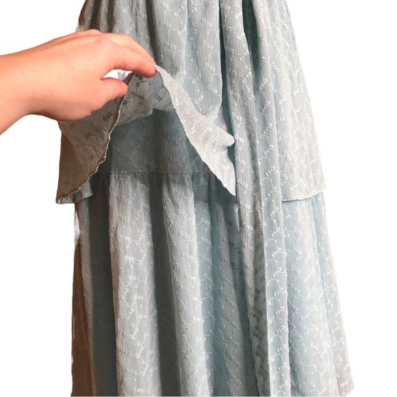 Gal Meets Glam Helena Blue Ruffle Dress Julia Berolzheimer | 8 - Picture 10 of 12